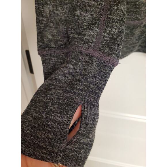 Women's HEAD Lightweight Breathable Gray 1/4 Zip Hoodie with Pockets Size Small - Picture 5 of 11